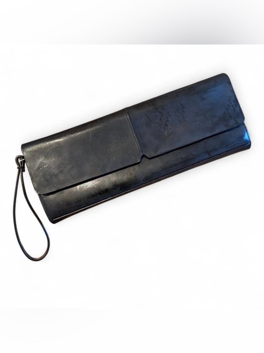 Alfani Black Women's Wristlet Wallet with Wrist Strap and Metal Clasp